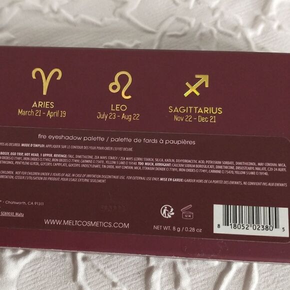 Melt Cosmetics Bad Zodiac Pallette: Fire - Picture 3 of 4